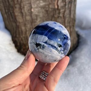 Afghanite (3) Sphere | crystal - uv reactive